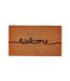 Welcome natural coco coir door mat 70cm x 40cm brown/black Groundsman