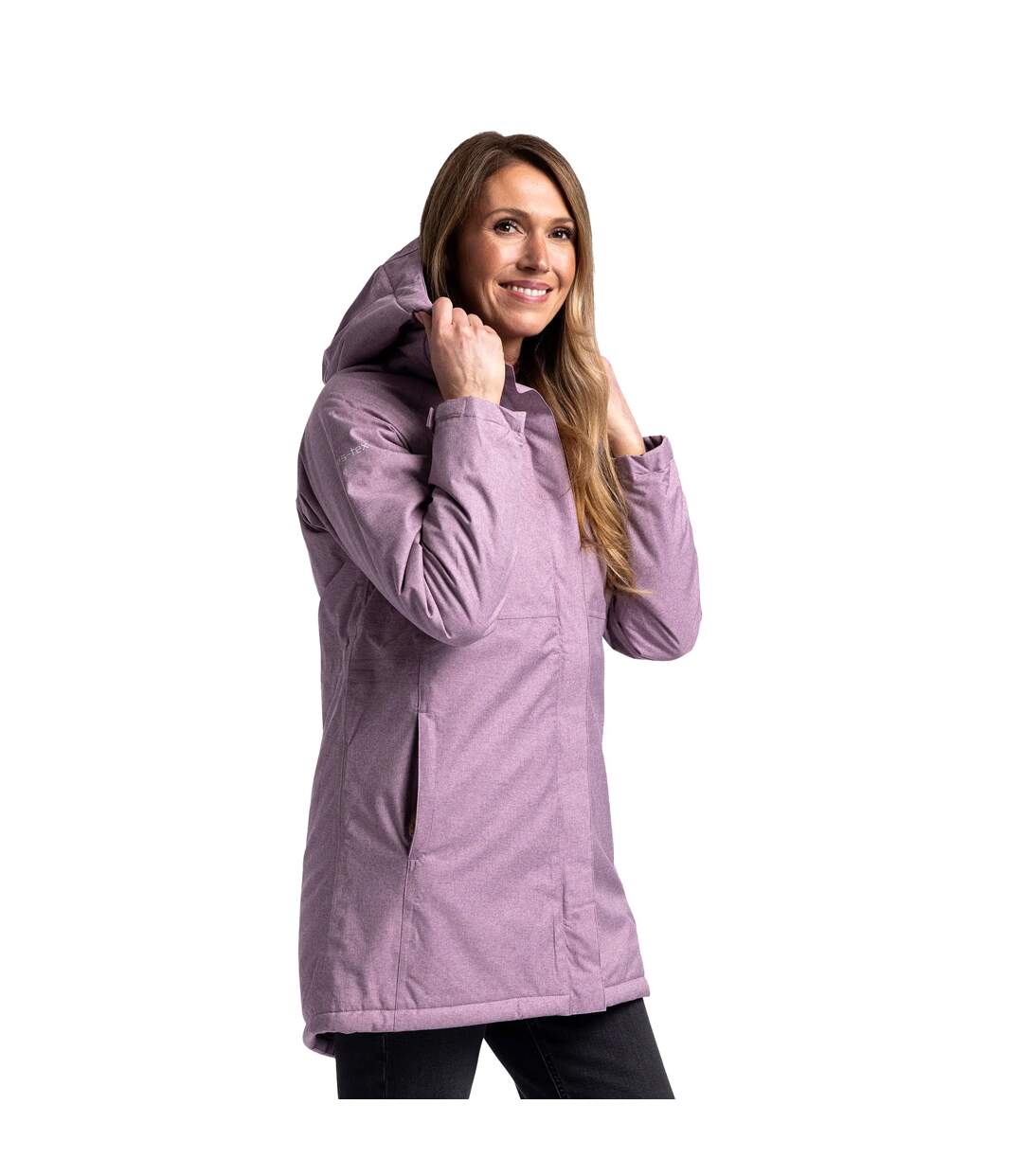 Womens/ladies Wintertime Waterproof Jacket Rose Tone Trespass-4