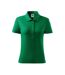 Womens/ladies Cotton Polo Shirt Green Malfini-1