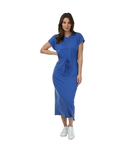 Robe mi-longue may life femme bleu Only