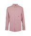Mens Effortless Checked Tailored Button-down Shirt Dark Pink Musto-1