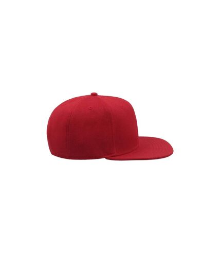 Atlantis Snap Back Flat Visor 6 Panel Cap (Red) - UTAB213