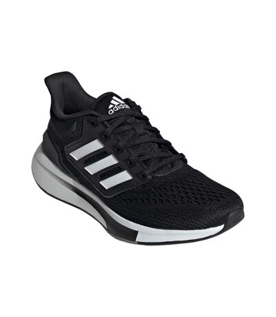 Womens/ladies Eq21 Running Shoes Core Black Cloud White Grey Adidas