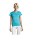 T-shirt Regent Femme Bleu Atoll SOLS-1