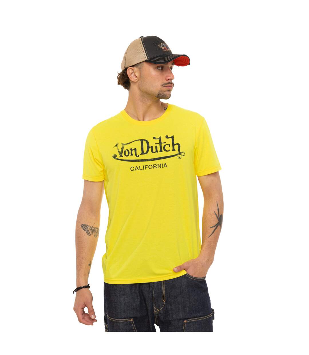 T-shirt homme regular fit col rond Neo Vondutch-1
