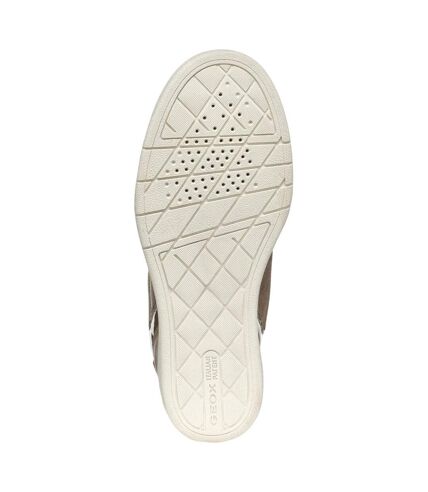 Geox Womens/Ladies D Maurica B Suede Sneakers (Dark Taupe) - UTFS10459
