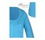 MAYFLOWER DIMITRI1 - Tee-shirt manches 3/4 bleu : maille flammée et confort pur coton-4
