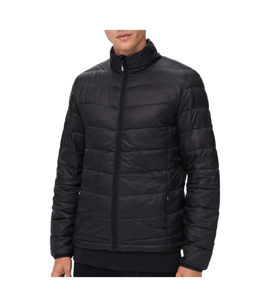 Doudounes noir homme only & sons quilted-1
