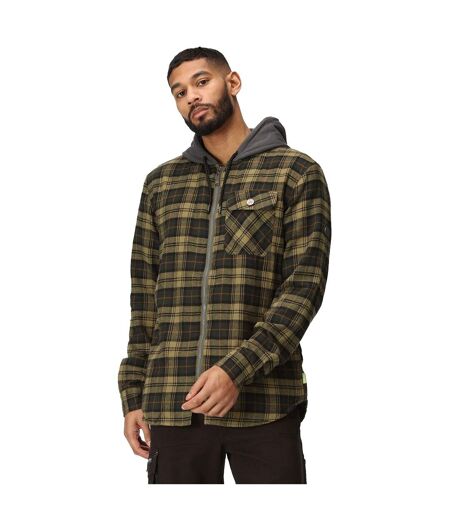 Mens Checked Jacket Dark Khaki Regatta Professional