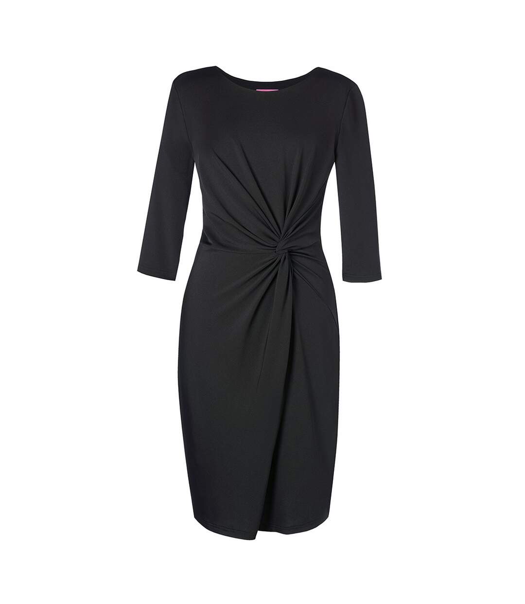 Robe mi-longue one neptune femme noir Brook Taverner-1