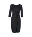 Brook Taverner Womens/Ladies One Neptune Midi Dress (Black) - UTPC5990