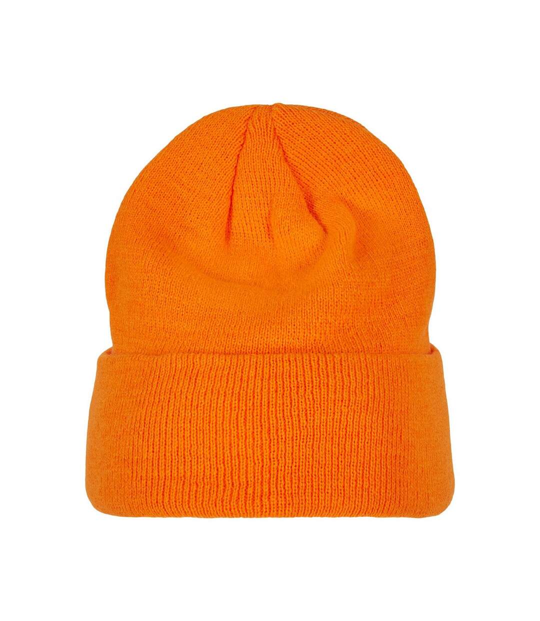 Bonnet heavy knit adulte orange Build Your Brand