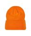 Build Your Brand Adults Unisex Heavy knit Beanie (Orange)