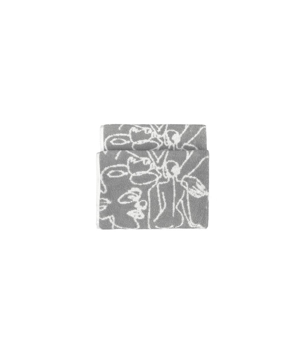 Everybody abstract jacquard hand towel grey Furn-1