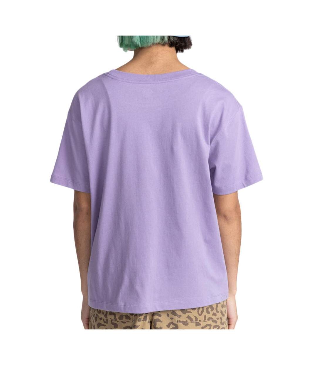 T-shirt Mauve Femme Element Logo Ss W - M-2