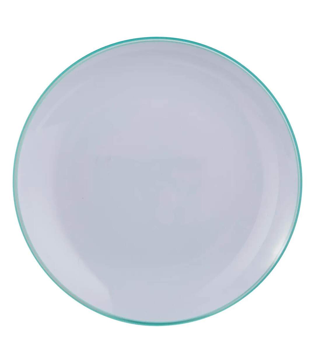 Lot de 6 Assiettes Plates Réutilisables Square 25cm Menthe-1