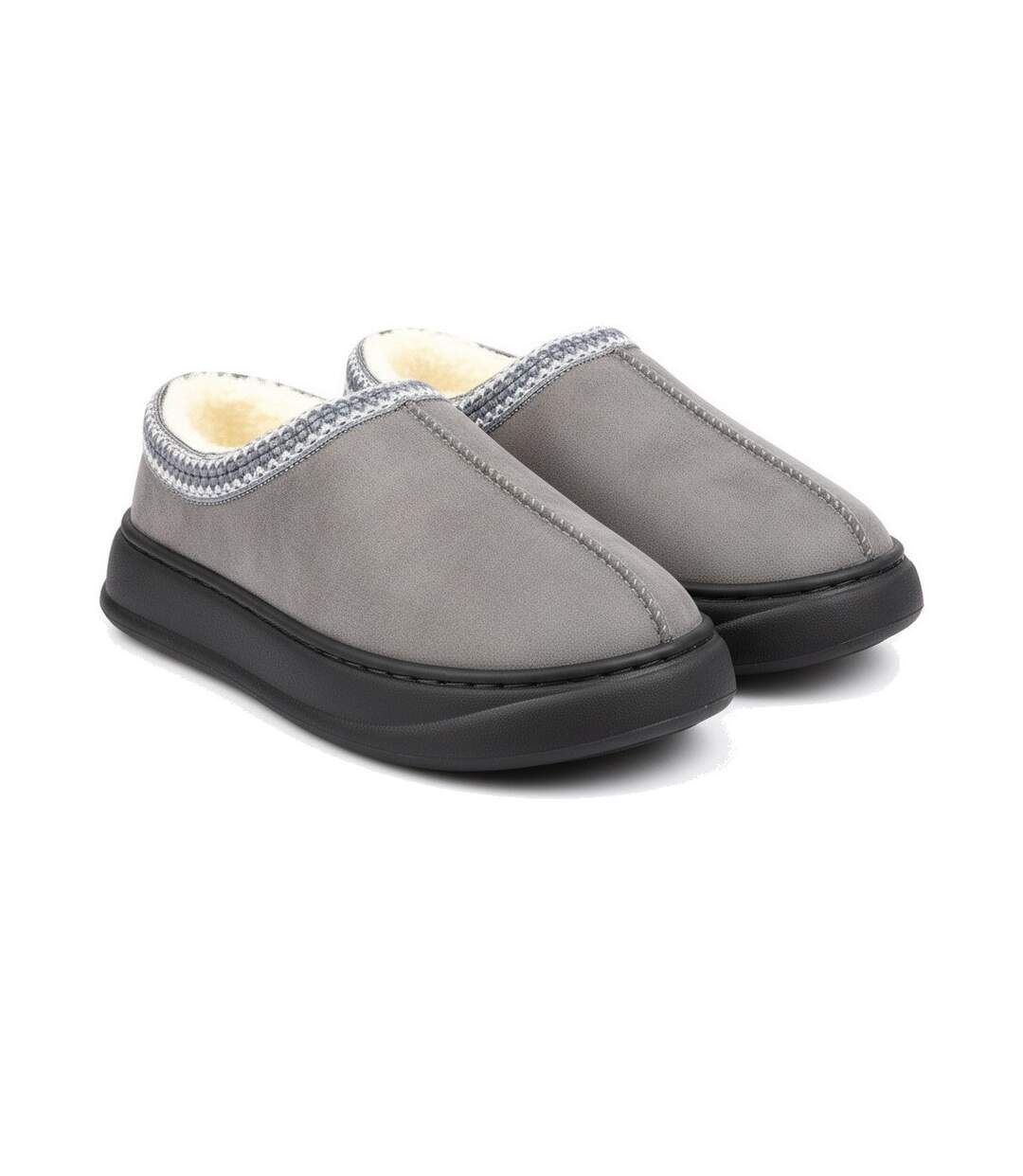 OZABI Chaussons Femme Style Scandinave, Talon Fermé, Intérieur Fourré-3