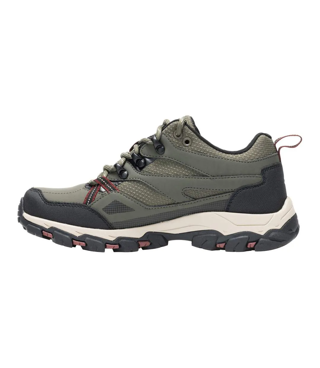 Womens/ladies Holcombe Iii Low Walking Shoes Olive Night Dark Cherry Regatta-3