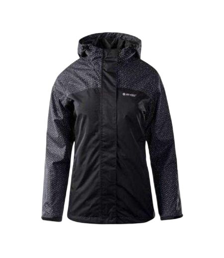 Veste Imperméable Motif/style À Motifs Monsa Femme Noir Hi-Tec
