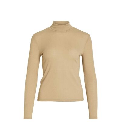 T-shirt manches longues beige femme vila elsea - l