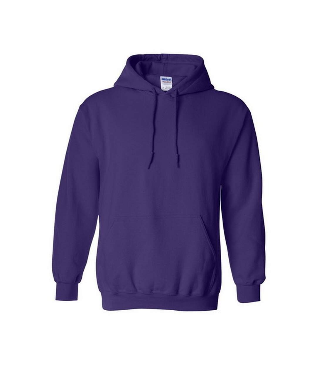 Sweatshirt à capuche unisexe violet foncé Gildan-1