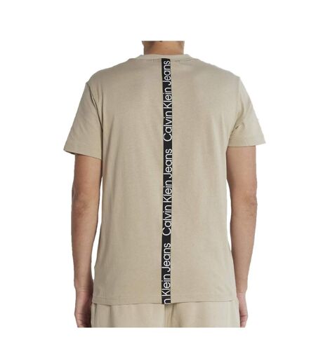 T-shirt Beige Homme Calvin Klein Jeans Tape Tee - XS