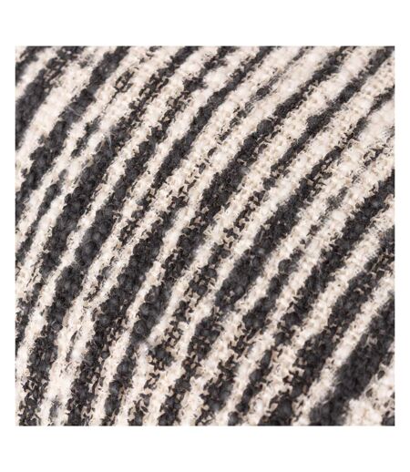 Sono ink fringed abstract cushion cover 60cm x 40cm black Yard