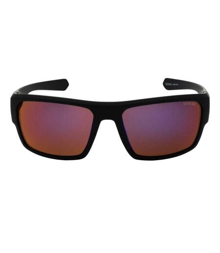 Lunettes De Soleil Motif/style Miroir Homme Taille Unique Noir Fumée Guess