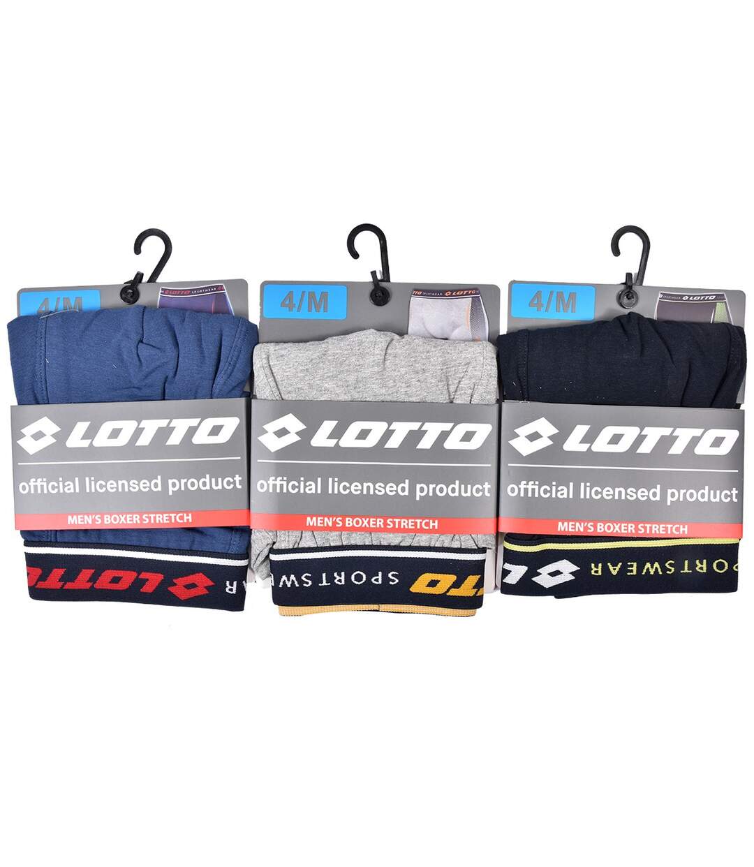 Boxer homme LOTTO Pack de 3 Boxers 0818-4