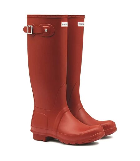 Bottes de pluie original femme rouge Hunter