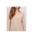 Pull col V maille fil brillant KASSIANE - Dona X Lisa-3