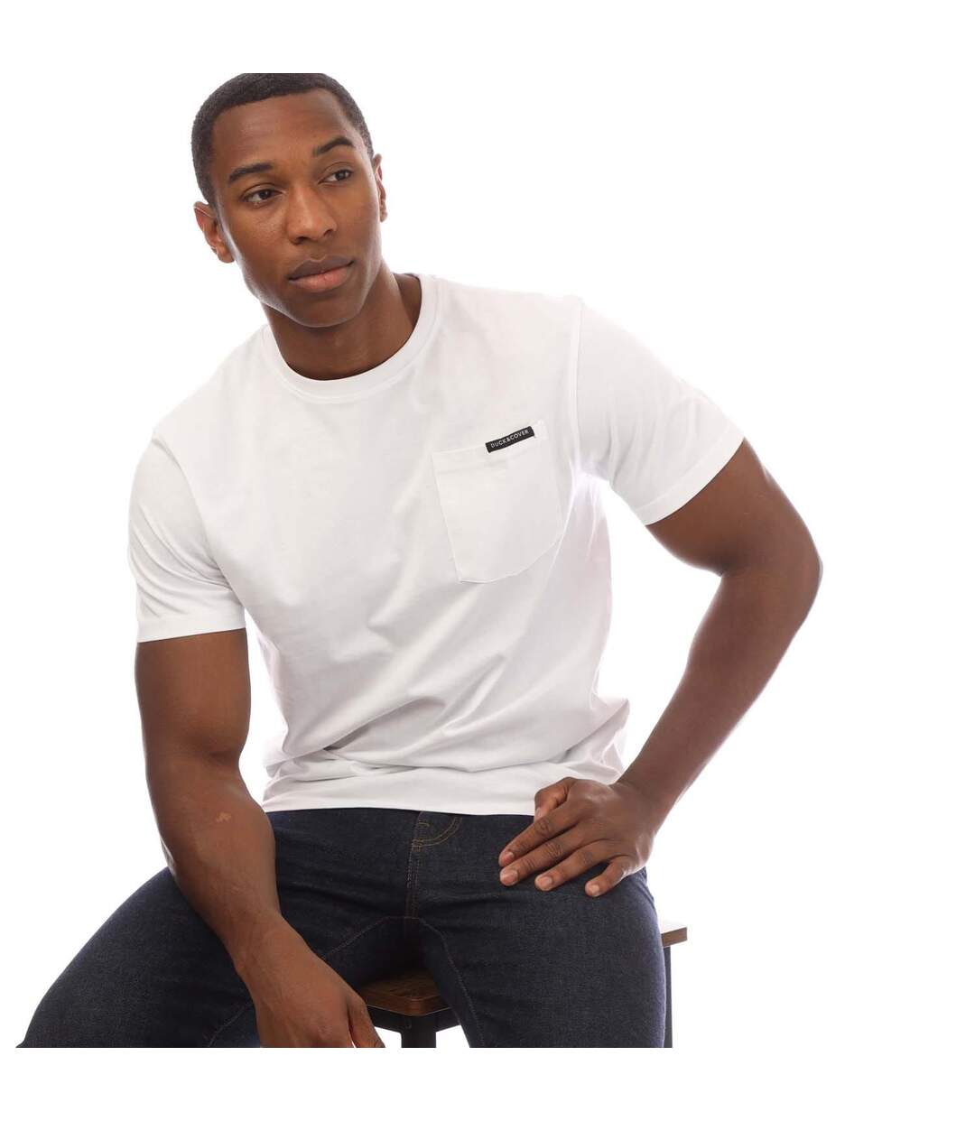 T-shirt Treymere Homme Blanc Duck And Cover-4