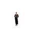 Womens/ladies Ditsy Print Button Front Puff Sleeve Top Black Glamorous-1
