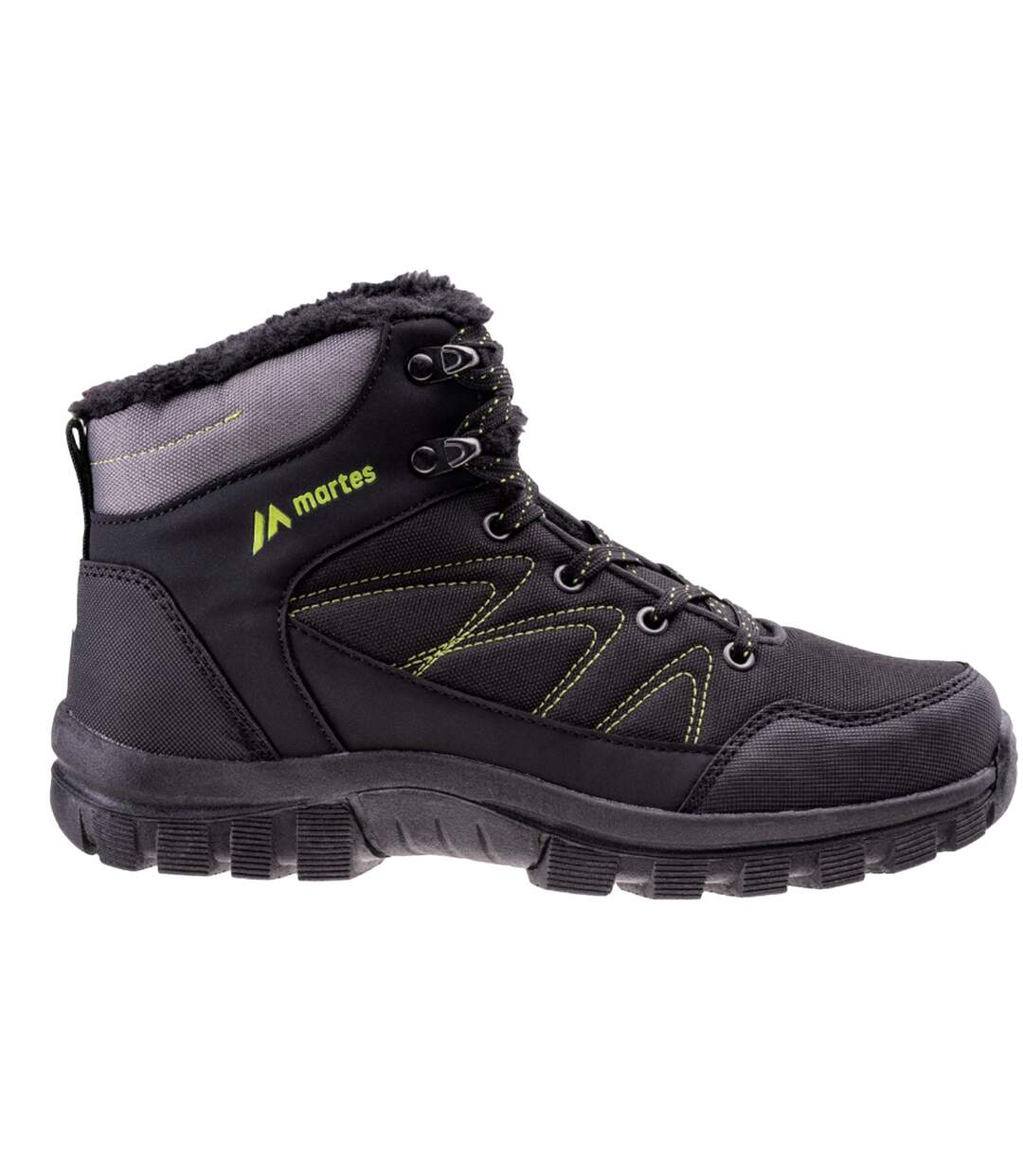 Bottines De Randonnée Niral Enfant Noir Vert Clair Martes Essential-3