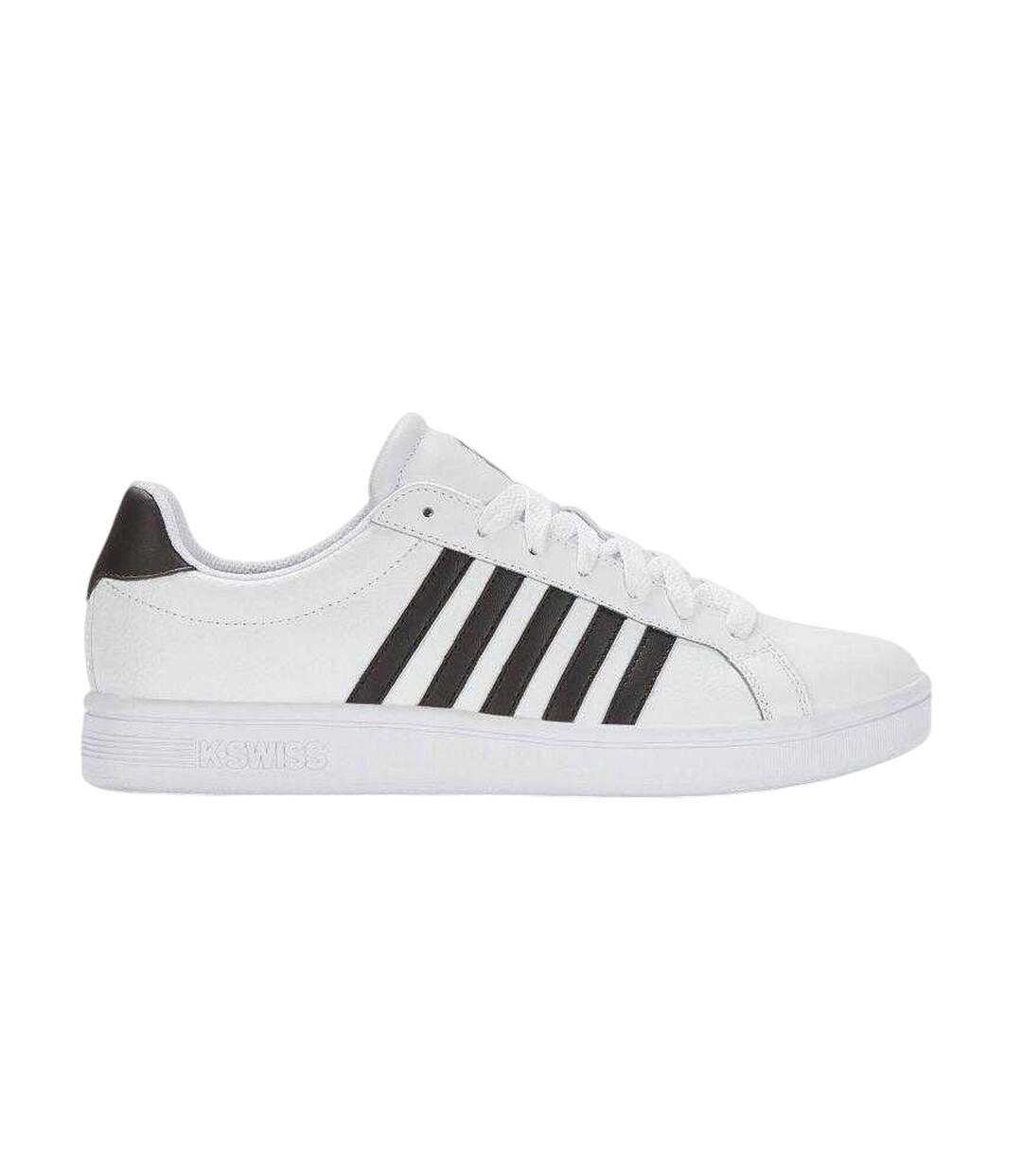 Baskets Court Tiebreak Homme Blanc Noir K-Swiss-4