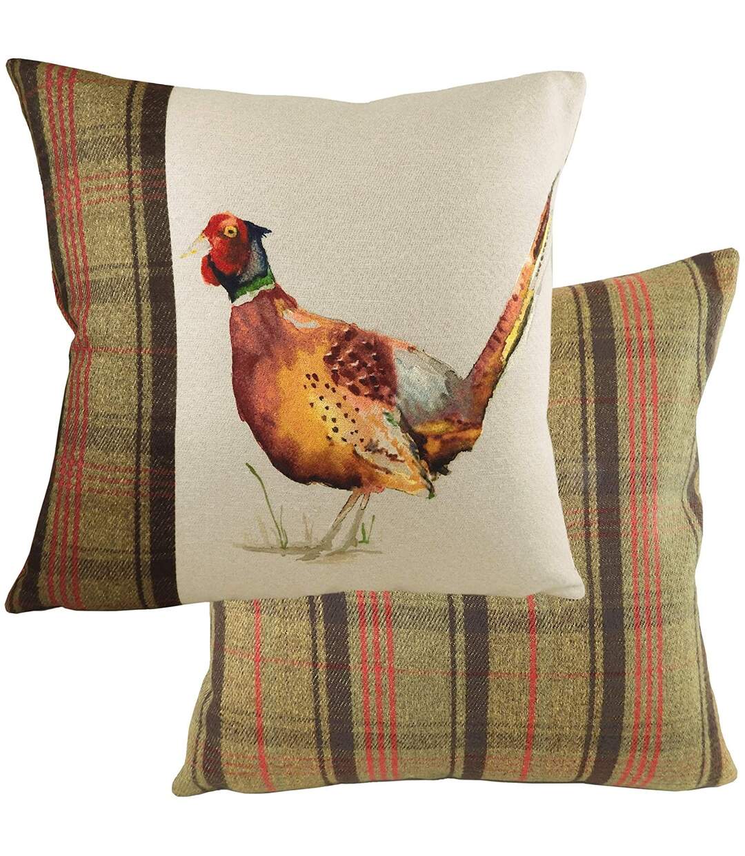 Hunter pheasant cushion cover 43cm x 43cm multicoloured Evans Lichfield