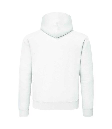 Mens supercotton plain hooded sweatshirt white Fruit of the Loom