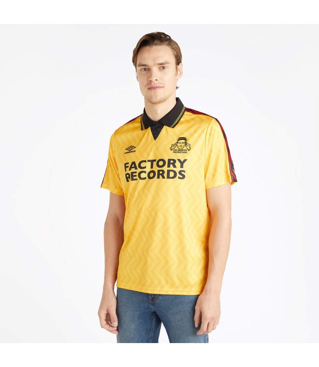 Mens factory records home jersey yellow Umbro-1