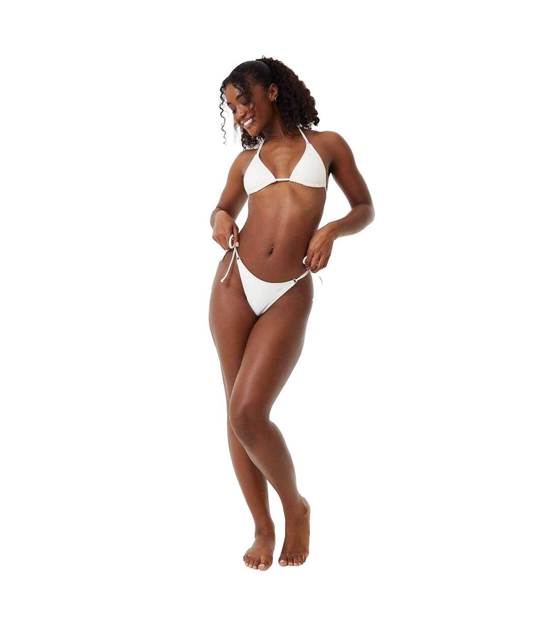 Bas De Maillot De Bain Motif/style À Rayures Femme Crème Jack Wills-1