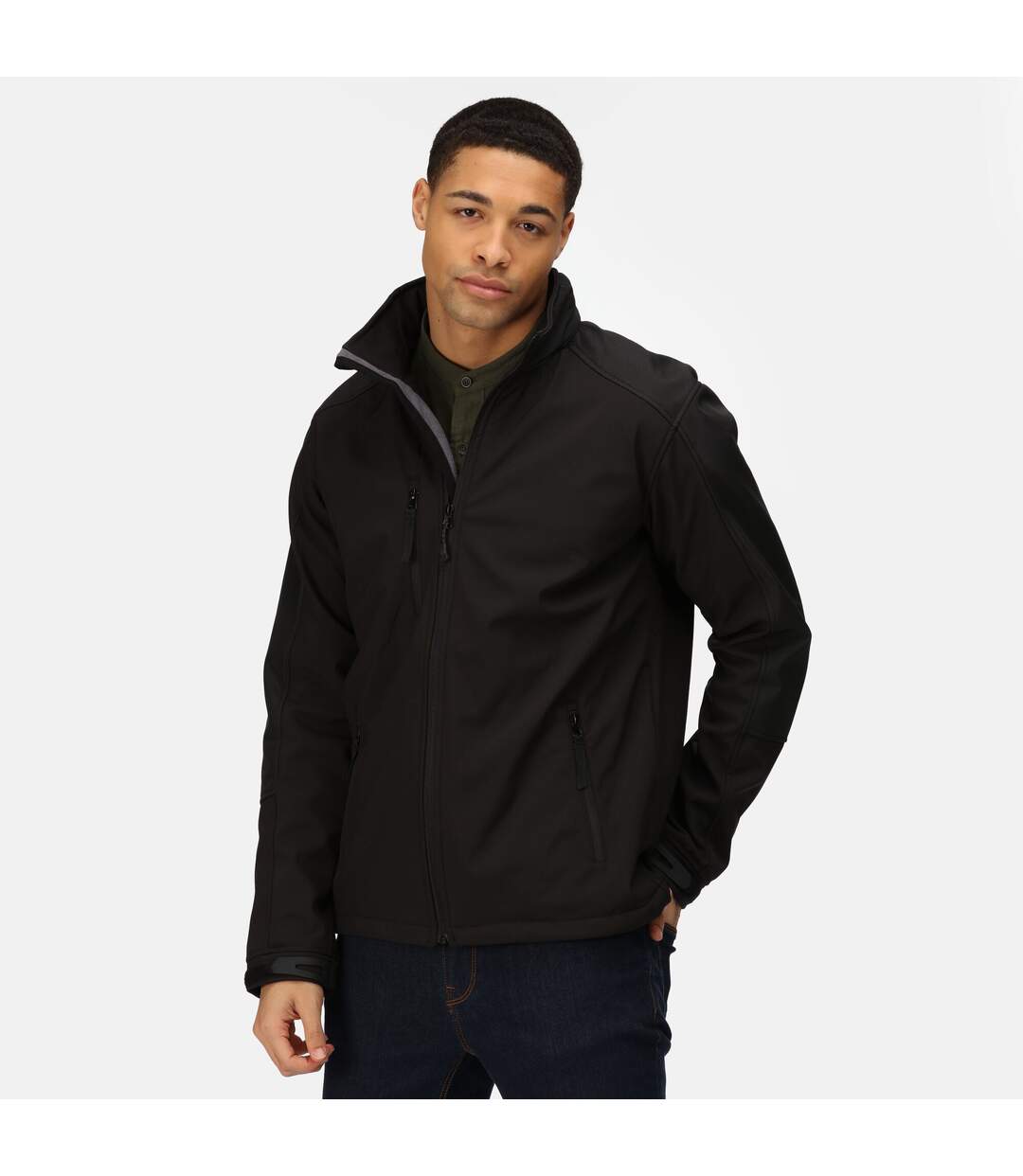 Hydroforce veste softshell coupe-vent homme noir Regatta-4