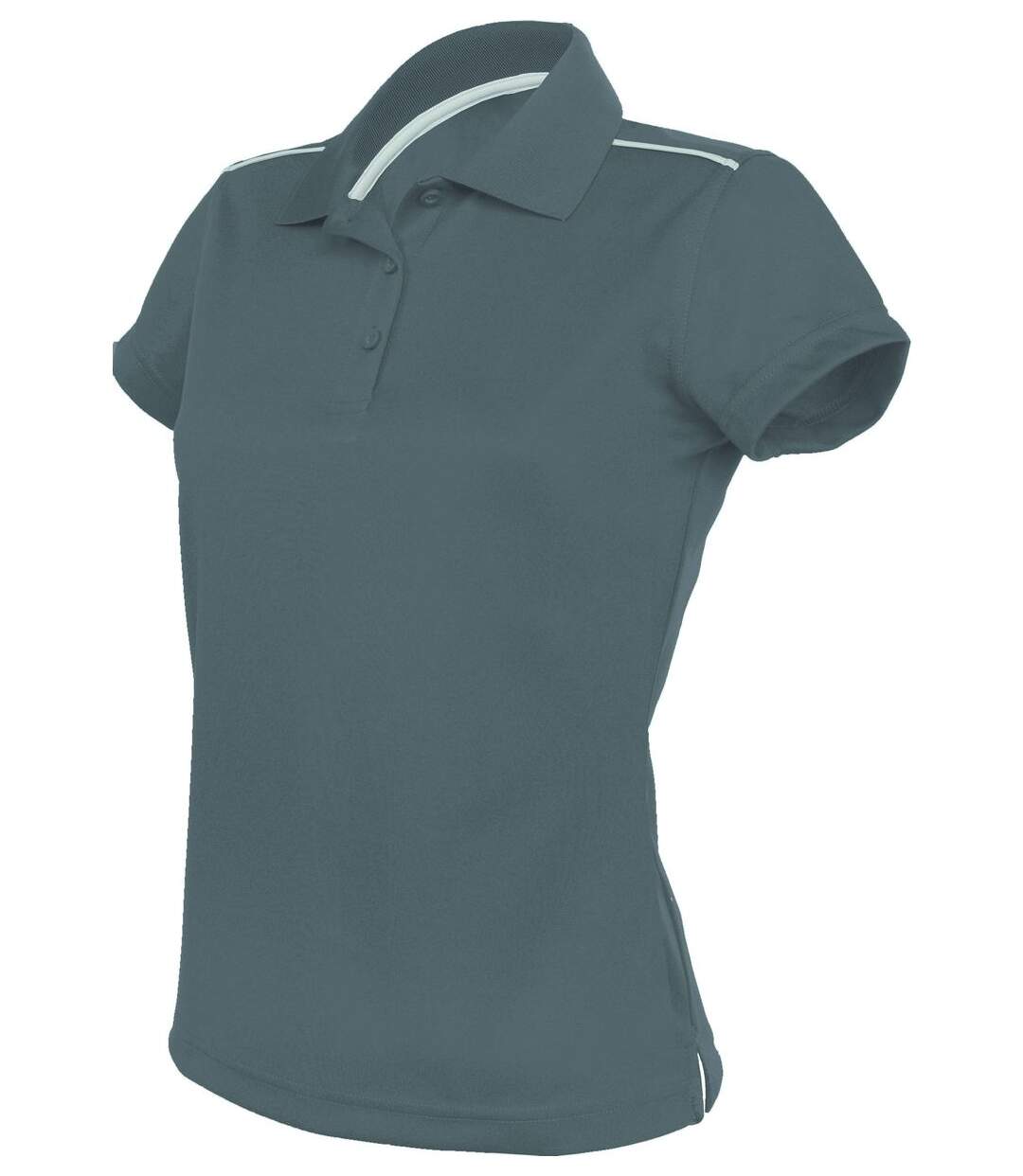 Polo femme sport - PA481 - gris - manches courtes