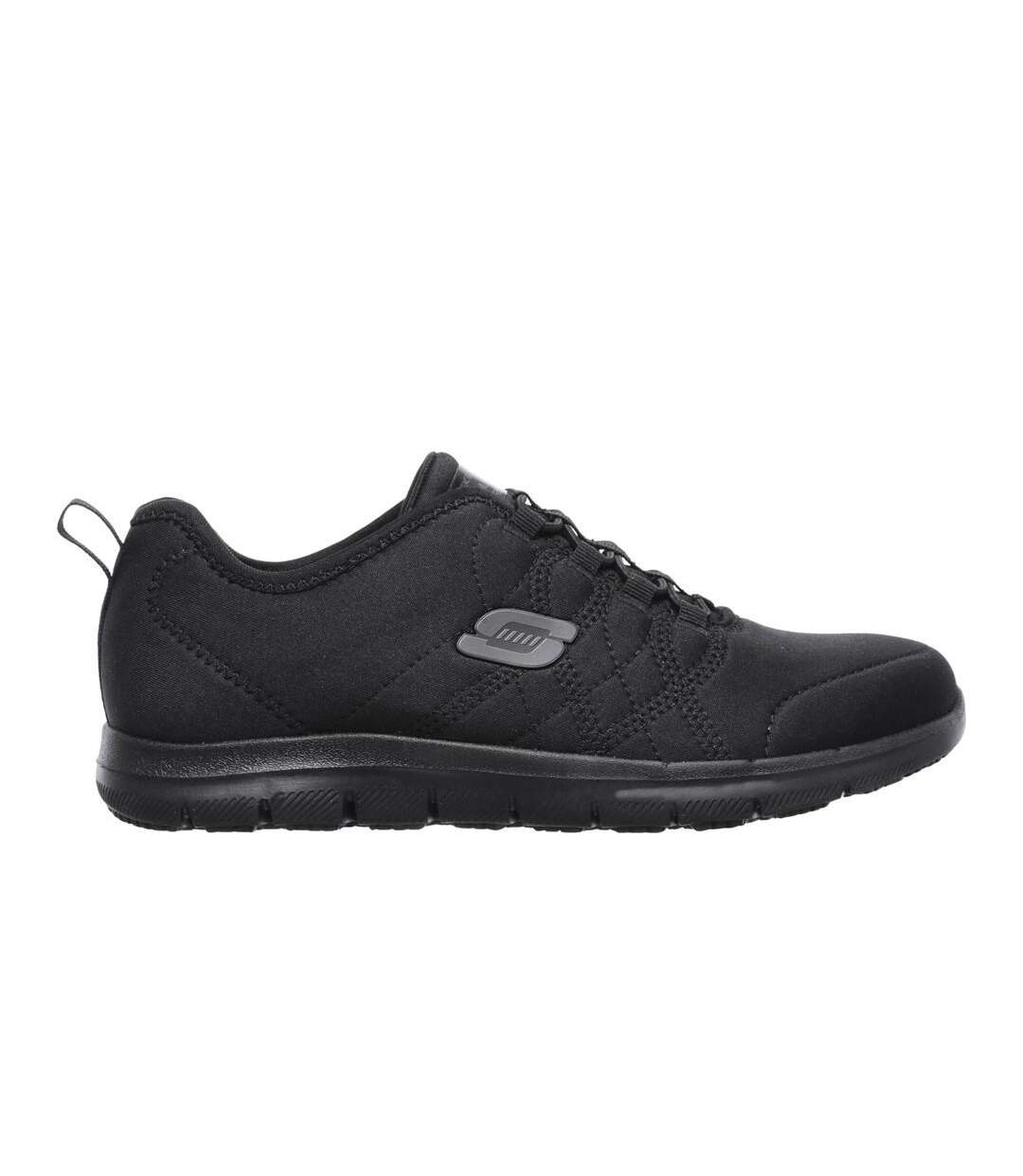 Womens/ladies ghenter srelt safety shoes black Skechers-2