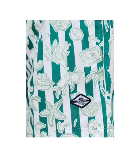 Mens Seashell Swim Shorts Green Jack And Jones