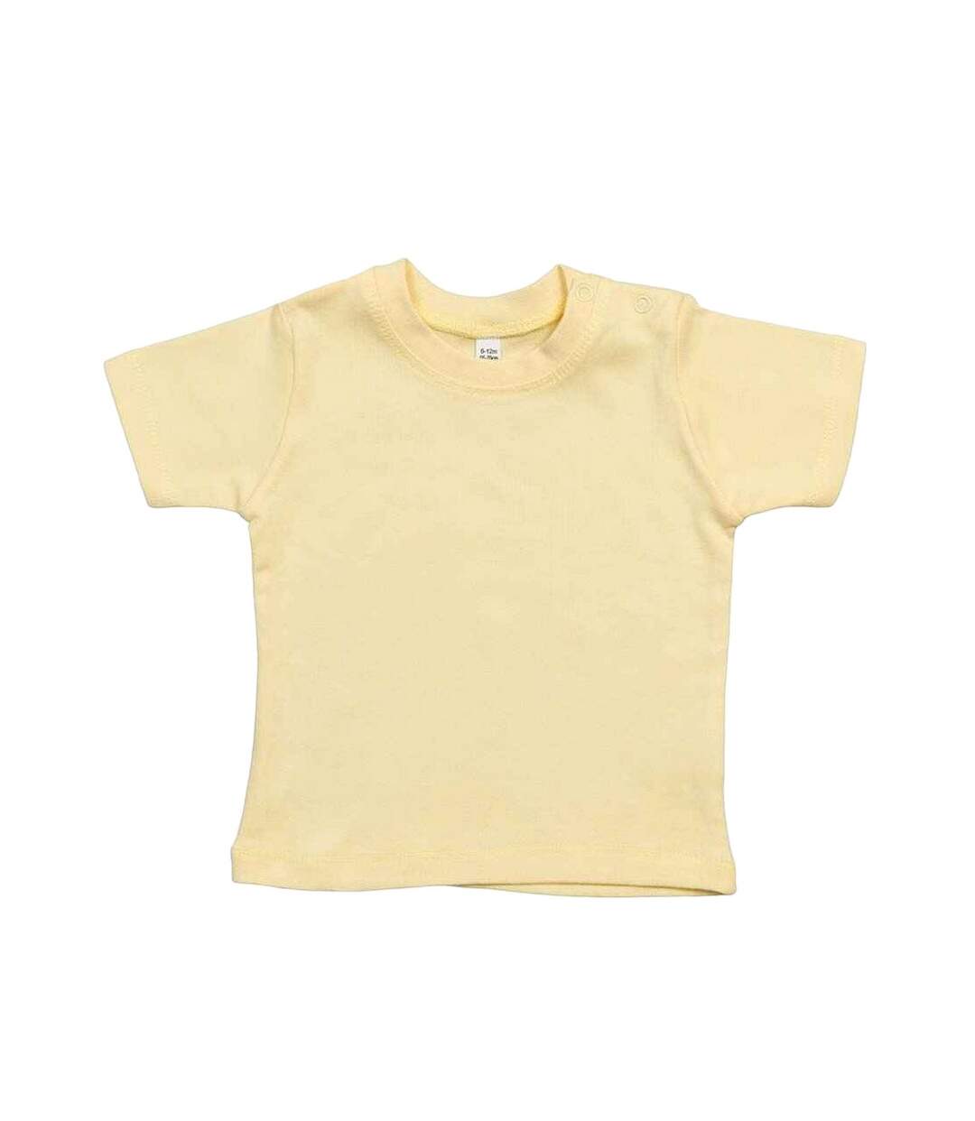 T-shirt bébé jaune pâle Babybugz-1