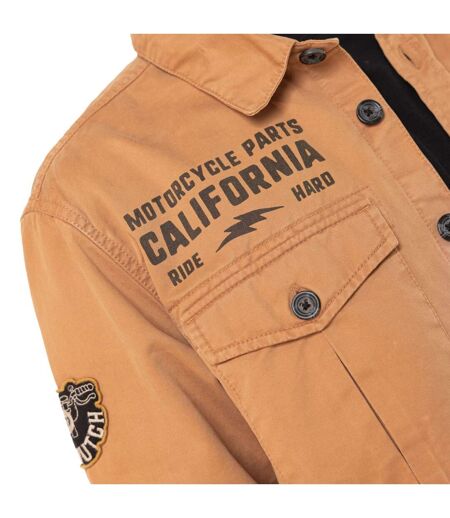 Surchemise homme en twill avec poches print et écussons Kust Vondutch