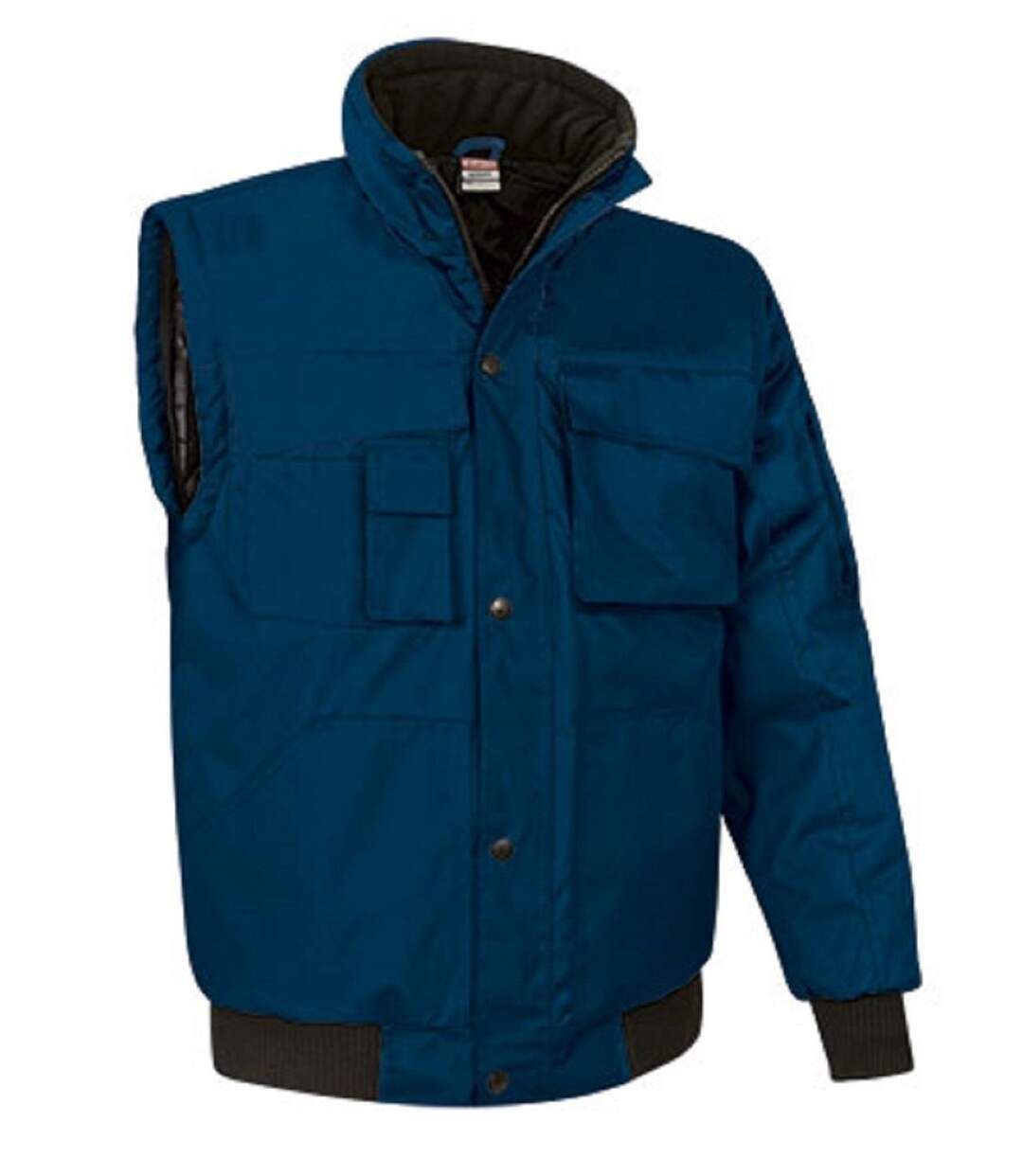 Blouson hiver homme manches amovibles SCOOT - bleu marine