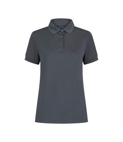 Henbury Womens/Ladies Recycled Polyester Polo Shirt (Charcoal Grey) - UTRW9005