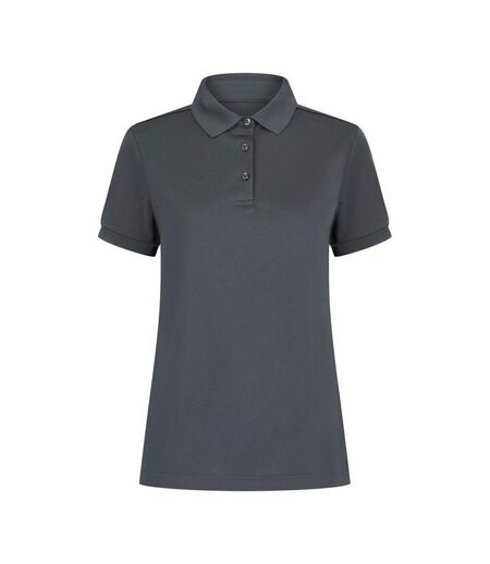 Henbury Womens/Ladies Recycled Polyester Polo Shirt (Charcoal Grey) - UTRW9005