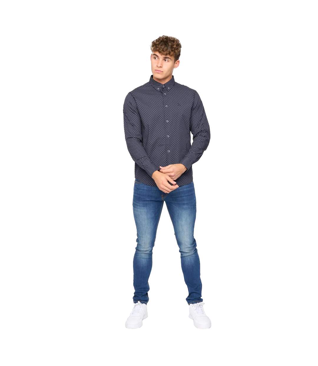 Chemise broadley homme bleu marine Bewley & Ritch