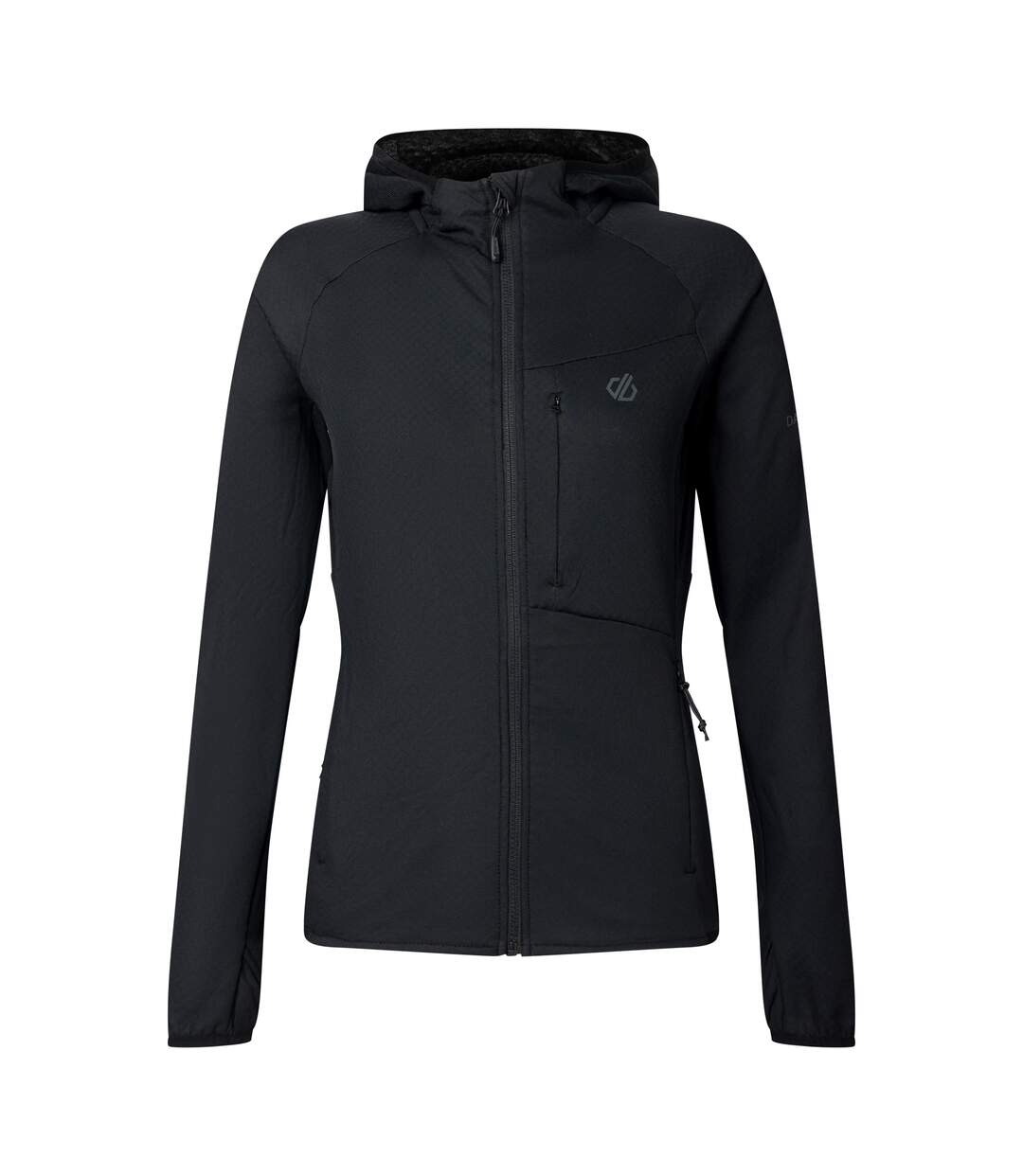 Womens/ladies Heat Weave Stretch Midlayer Black Dare 2B-2